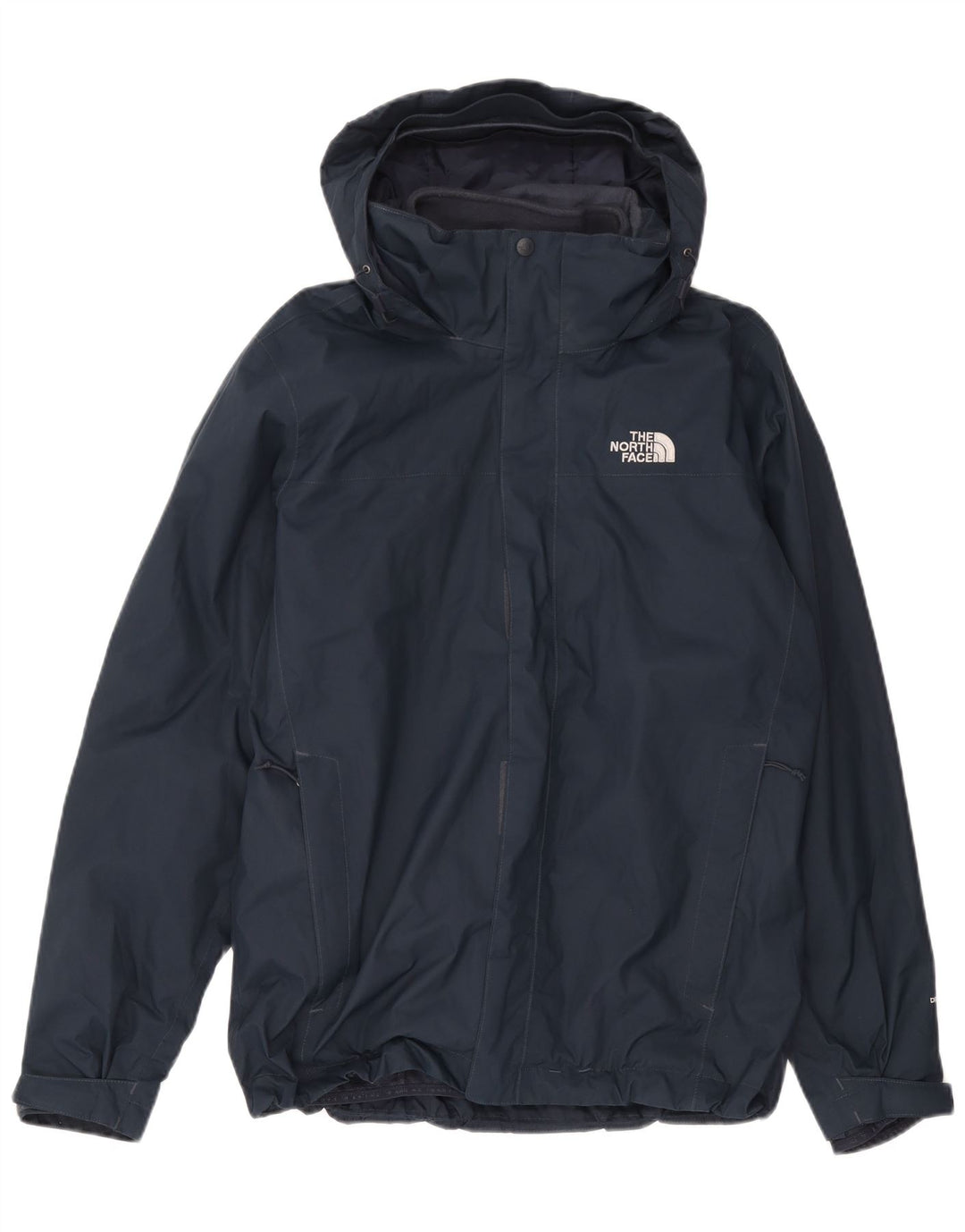 The North Face Mens Hooded Windbreaker Jacket UK 38 Medium Navy Blue