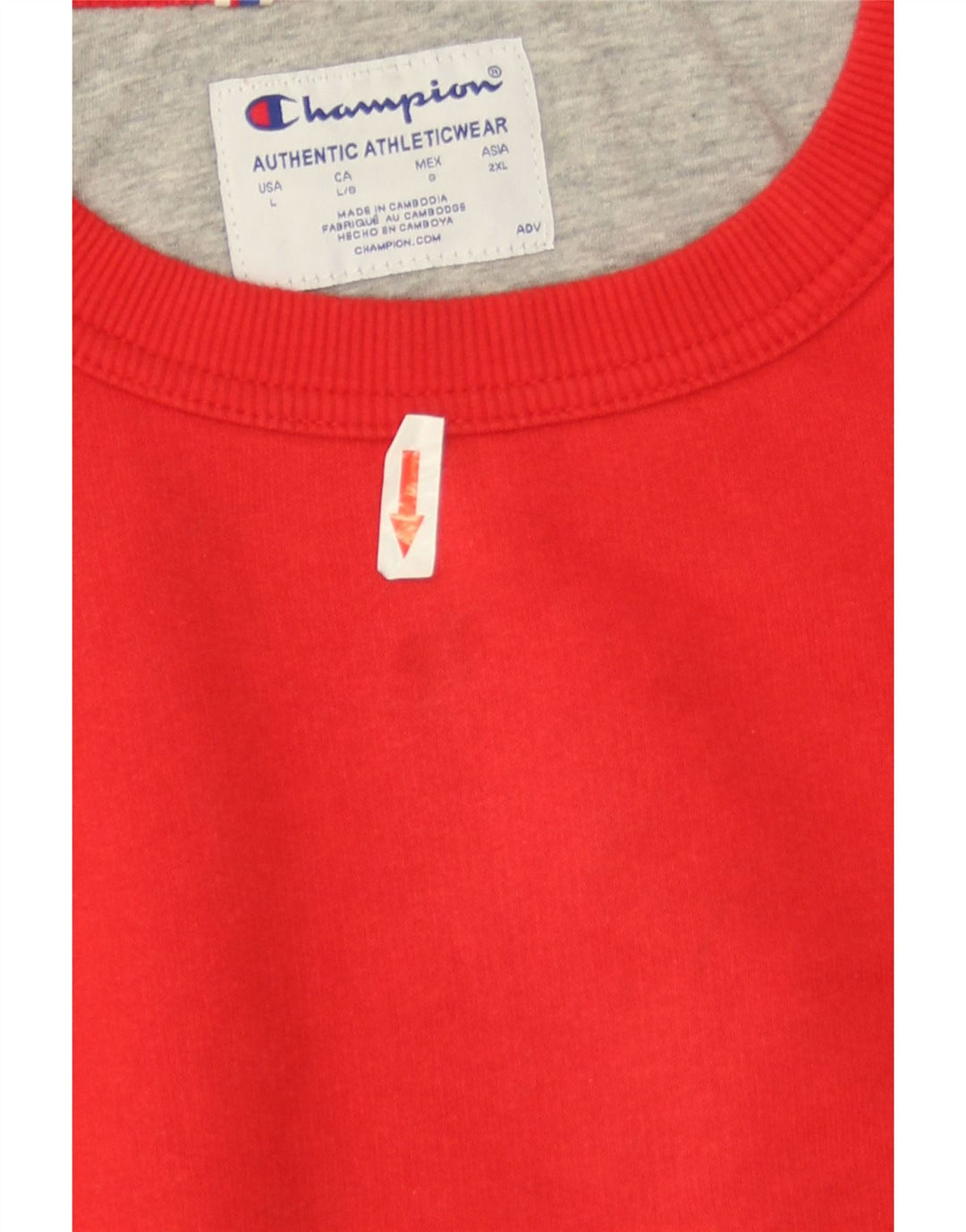 Champion Mens Sweatshirt Jumper Large Red