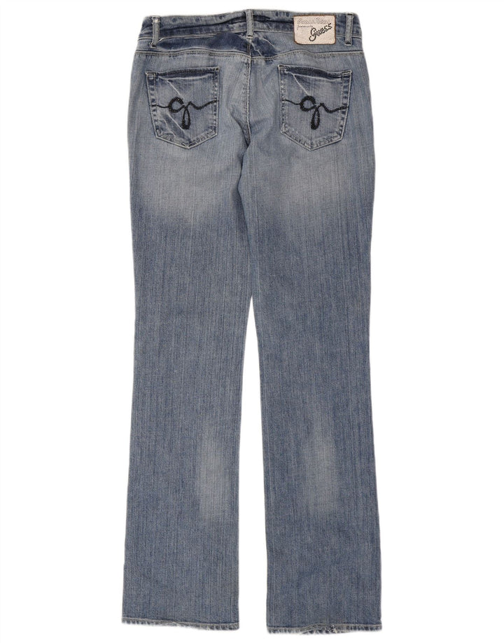 Guess Womens Bootcut Jeans W29 L34 Blue Cotton