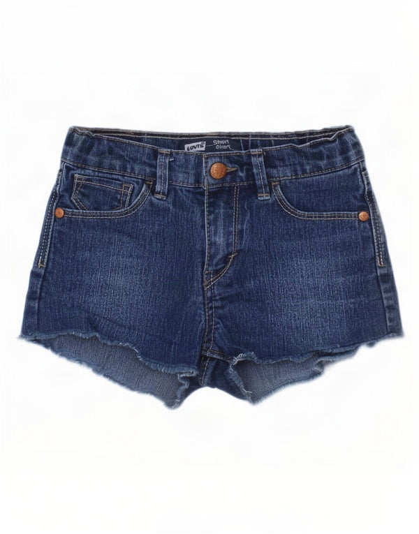 Levi's Girls Denim Shorts 5-6 Years W20 Blue Ramie