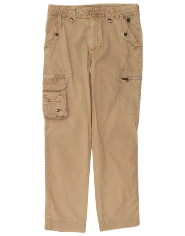 Aeronautica Militare Mens Cargo Trousers IT 48 Medium W32 L32 Beige