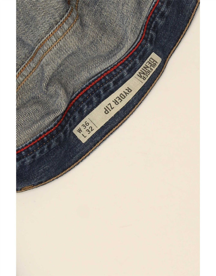 Tommy Hilfiger Mens Ryder Zip Regular Straight Jeans W36 L32 Blue