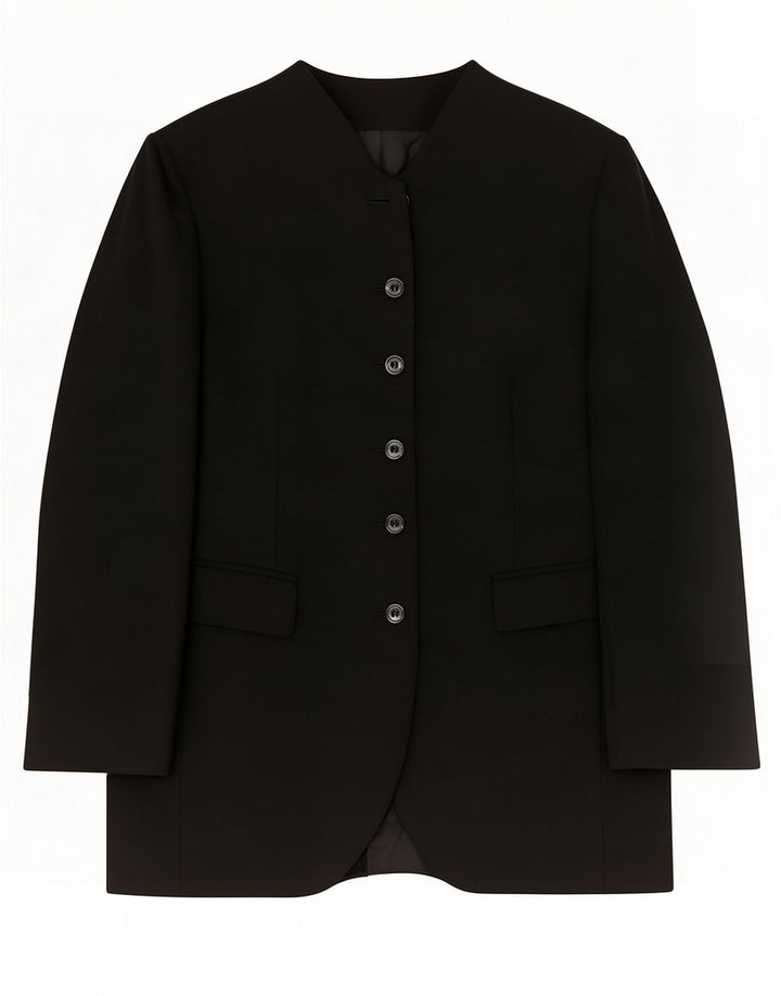 Marks & Spencer Womens St. Michael 5 Button Blazer Jacket UK 14 Large Black