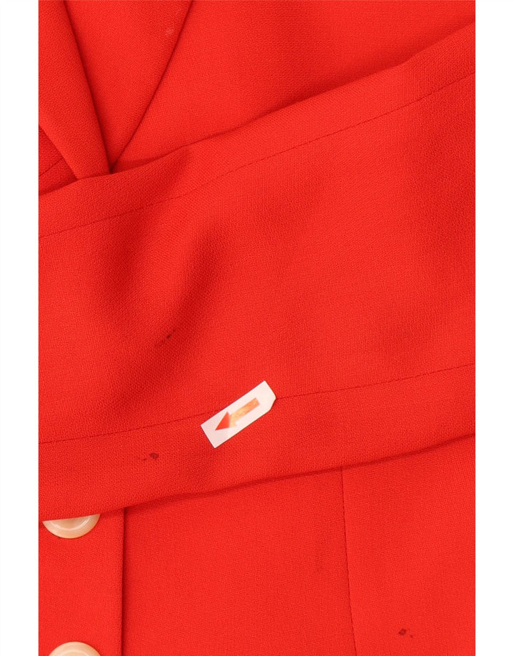Vintage Womens 3 Button 2 Piece Skirt Set IT 40 Small W28 Red Wool