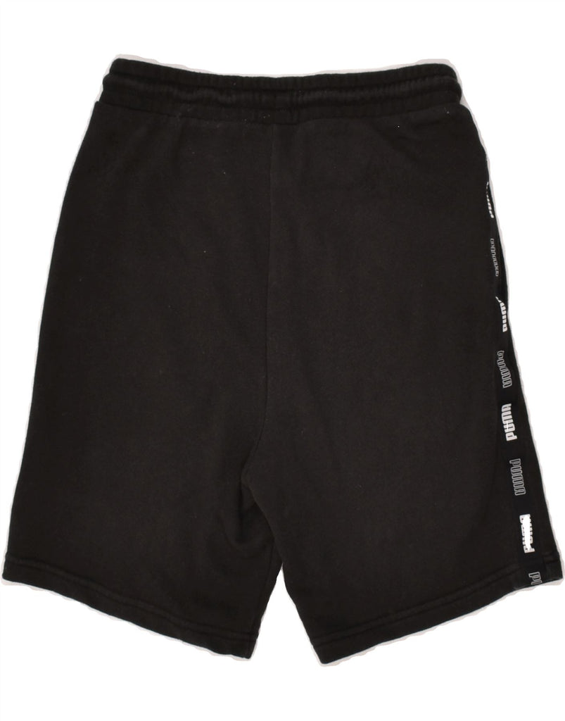 PUMA Boys Graphic Sport Shorts 13-14 Years Black Cotton | Vintage Puma | Thrift | Second-Hand Puma | Used Clothing | Messina Hembry 