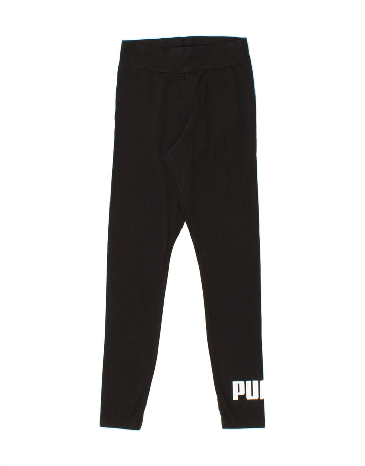 PUMA Womens Graphic Leggings UK 10 Small  Black Vintage Puma and Second-Hand Puma from Messina Hembry 