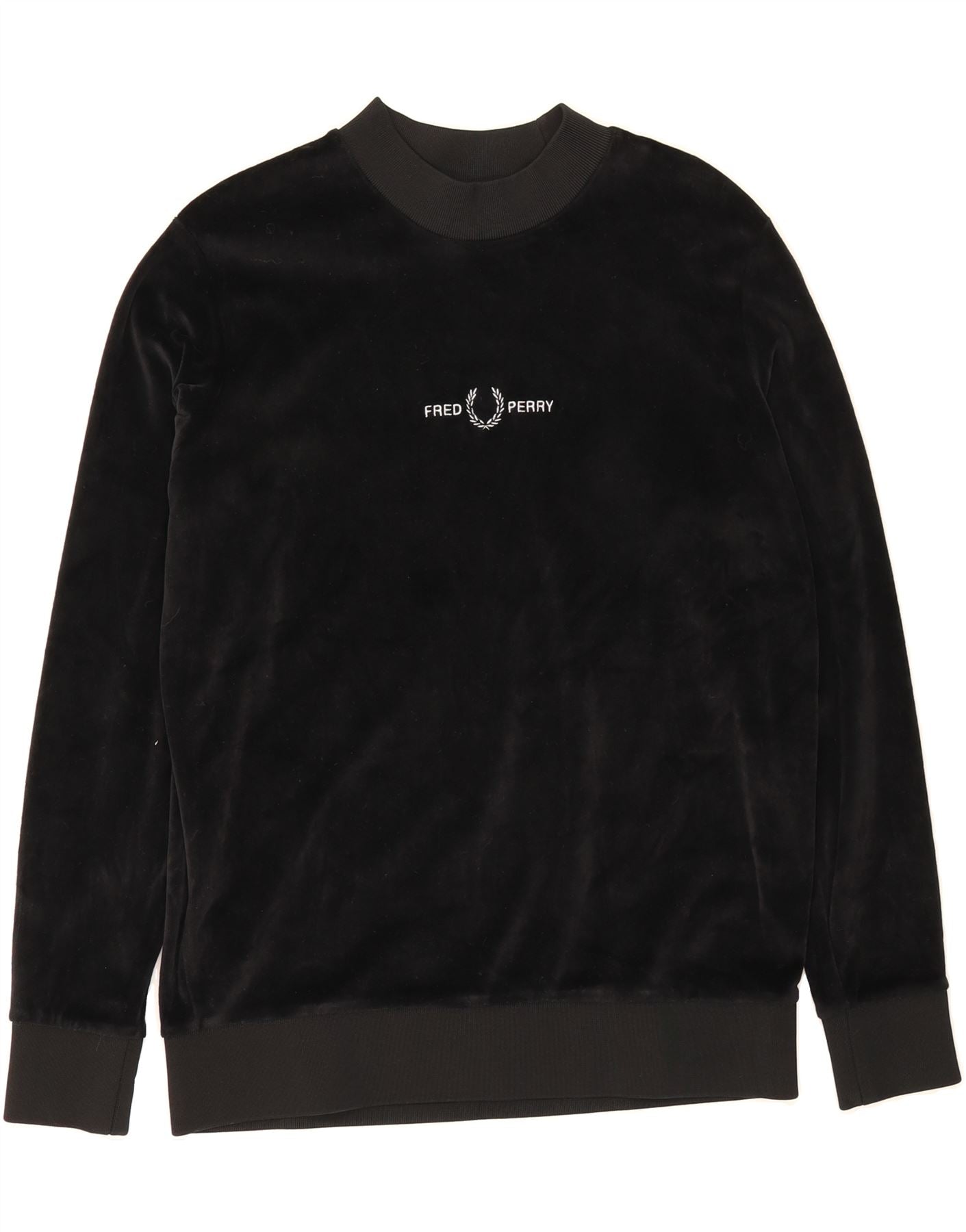 Vintage Pullover Velour Pullover Damen FRED PERRY Womens Oversized