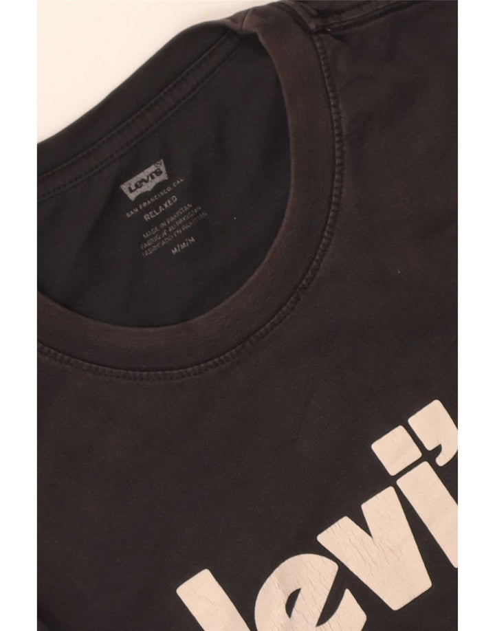 Levi's Mens Relaxed Graphic T-Shirt Top Medium Black