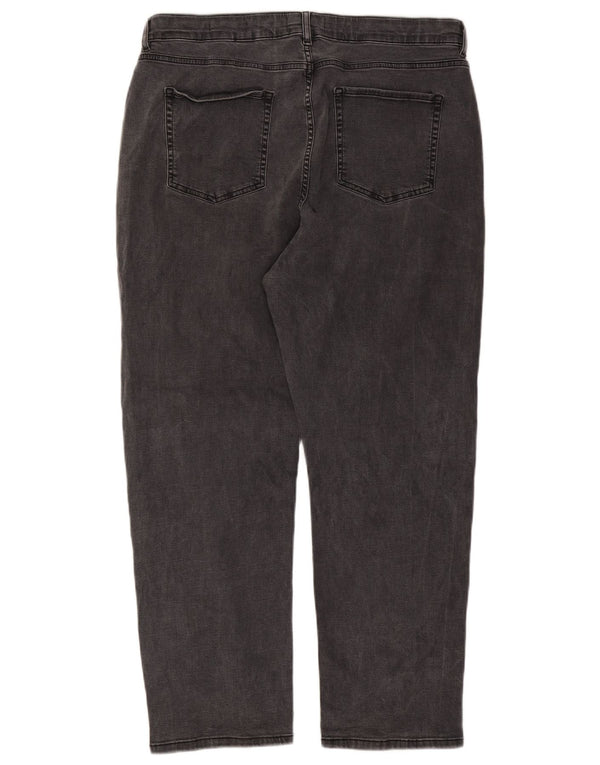 Marks & Spencer Womens Per Una Straight Jeans UK 20 2XL W40 L28 Black