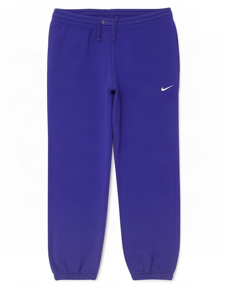 Nike Mens Tracksuit Trousers Joggers Large Blue Cotton