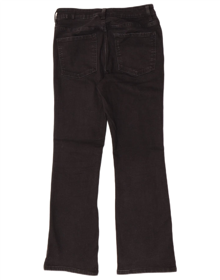 Marks & Spencer Womens The Eva Bootcut Jeans UK 10 Small W26 L28 Black