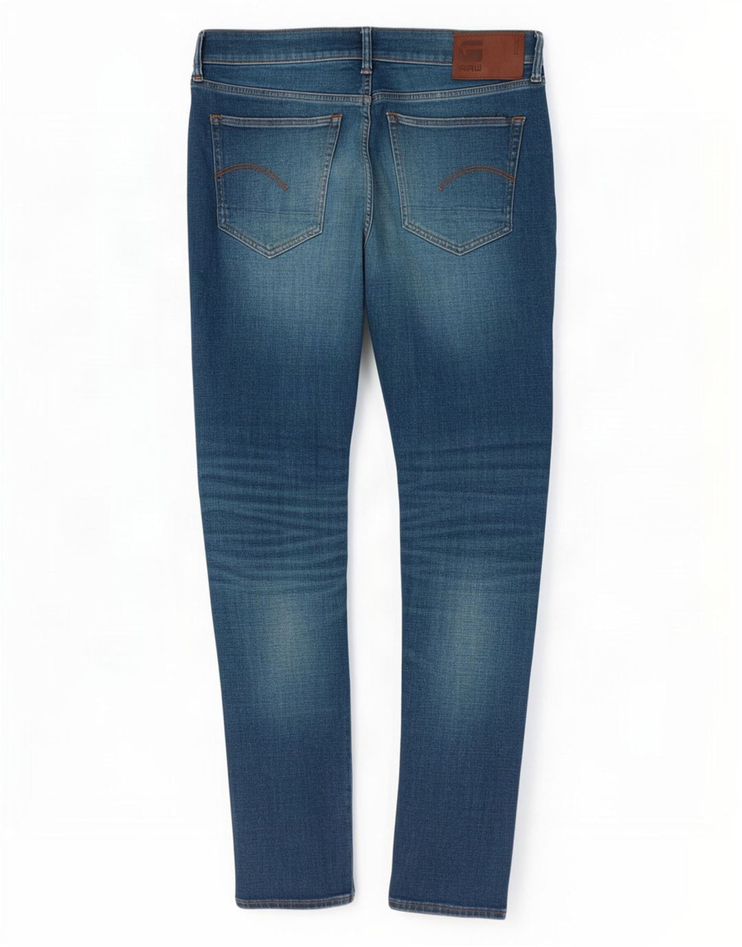 G-Star Mens 3301 Slim Jeans W34 L34 Blue Cotton