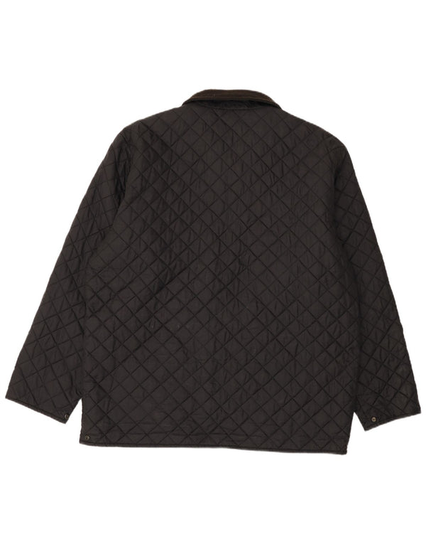 Fila Mens Quilted Jacket IT 56 3XL Black Polyamide