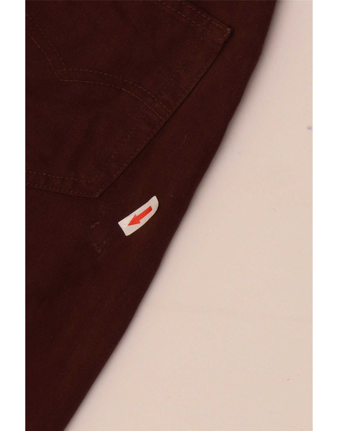Levi's Womens 501 Straight Jeans W29 L32 Brown Cotton