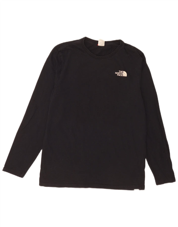 The North Face Mens Graphic Top Long Sleeve Medium Black Cotton