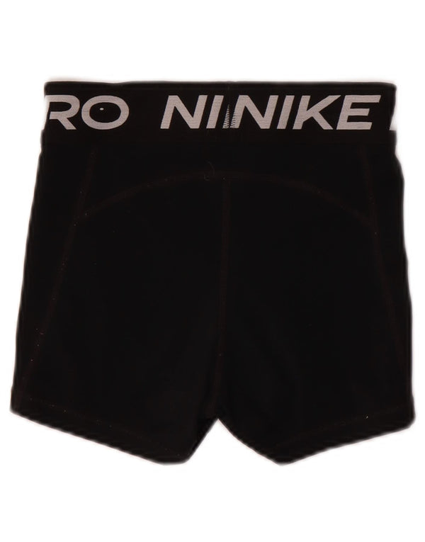 Nike Womens Dri Fit Graphic Sport Shorts UK 6 XS  Black