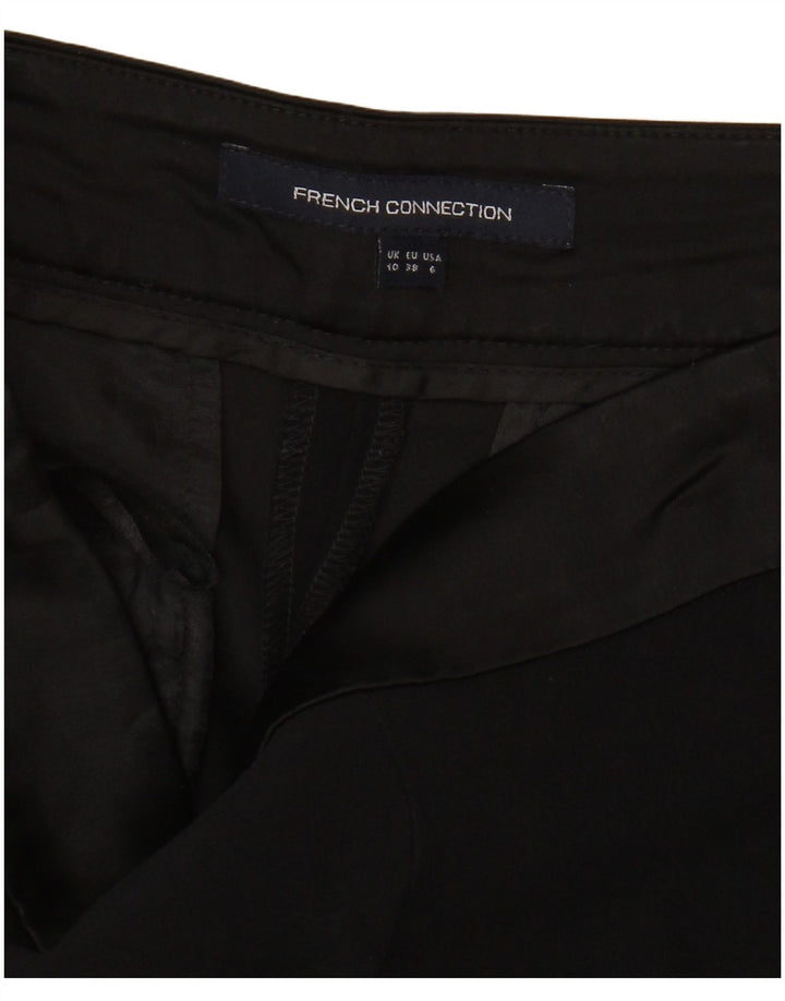 French Connection Womens Tapered Cropped Trousers UK 10 Small W30 L25 Black