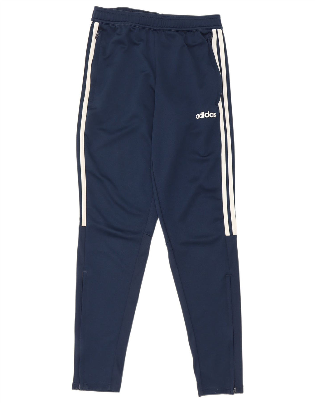 Adidas Mens Climalite Tracksuit Trousers Small Navy Blue Polyester