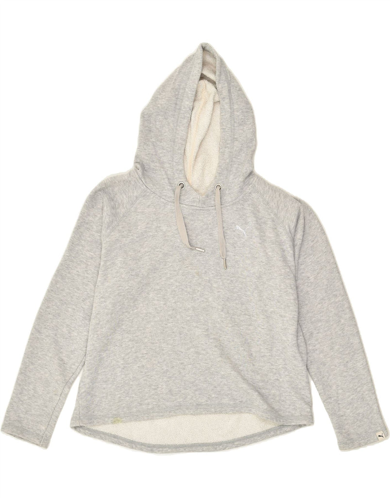 GAP Womens Hoodie Jumper UK 10 Small Grey Cotton | Vintage Gap | Thrift | Second-Hand Gap | Used Clothing | Messina Hembry 