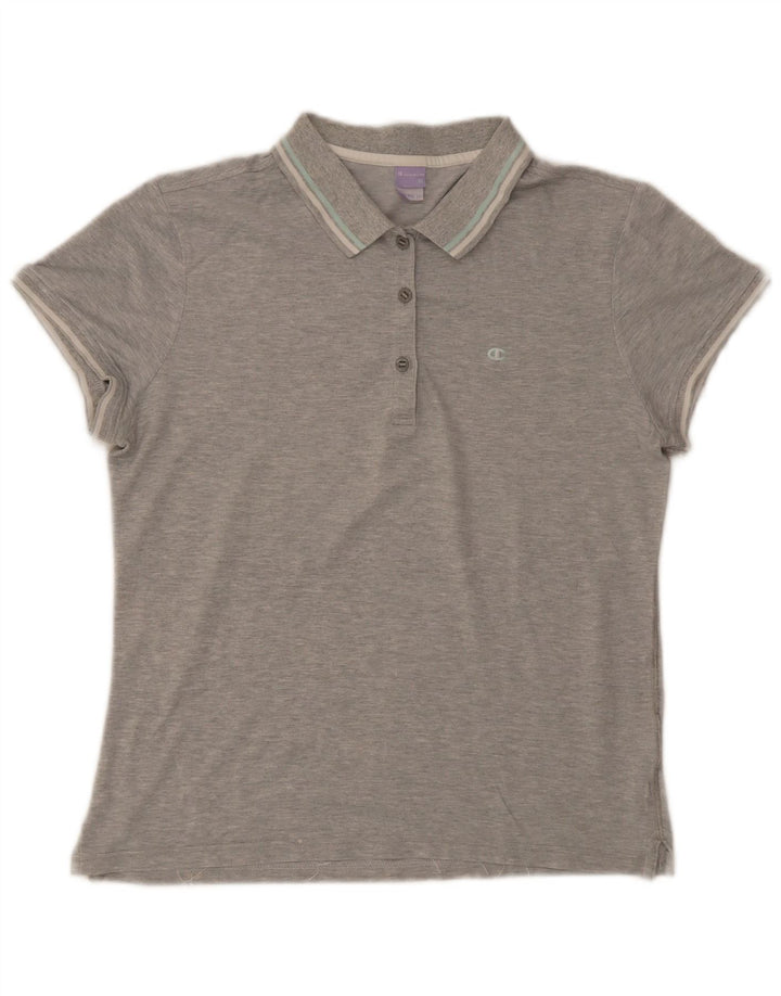 Champion Womens Heritage Fit Polo Shirt XL Grey