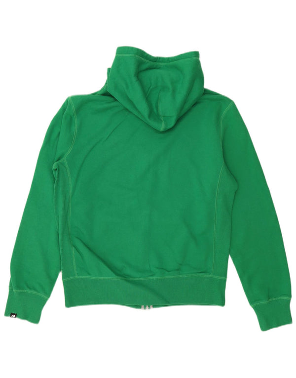 NIKE Mens Zip Hoodie Sweater Medium Green