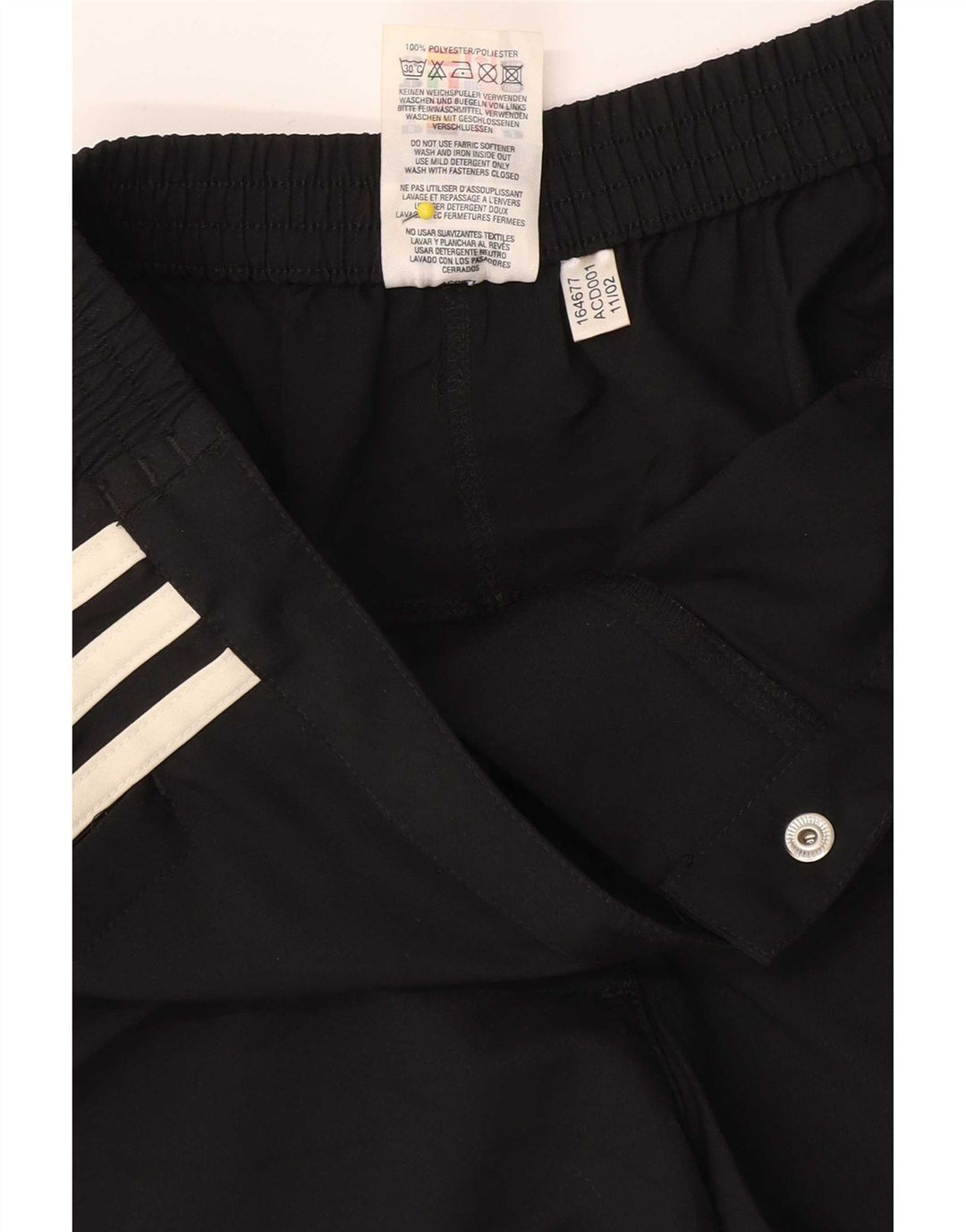 Adidas Womens Climalite Casual Shorts UK 12 Medium W28  Black Polyester