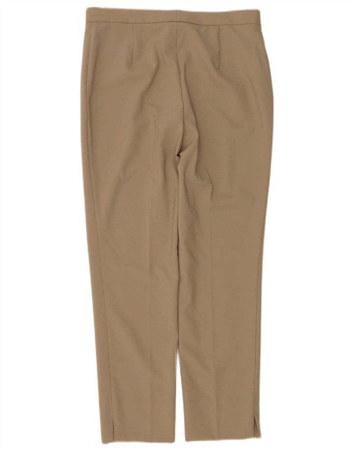 Les Copains Womens Straight Suit Trousers EU 40 Medium W30 L27 Beige