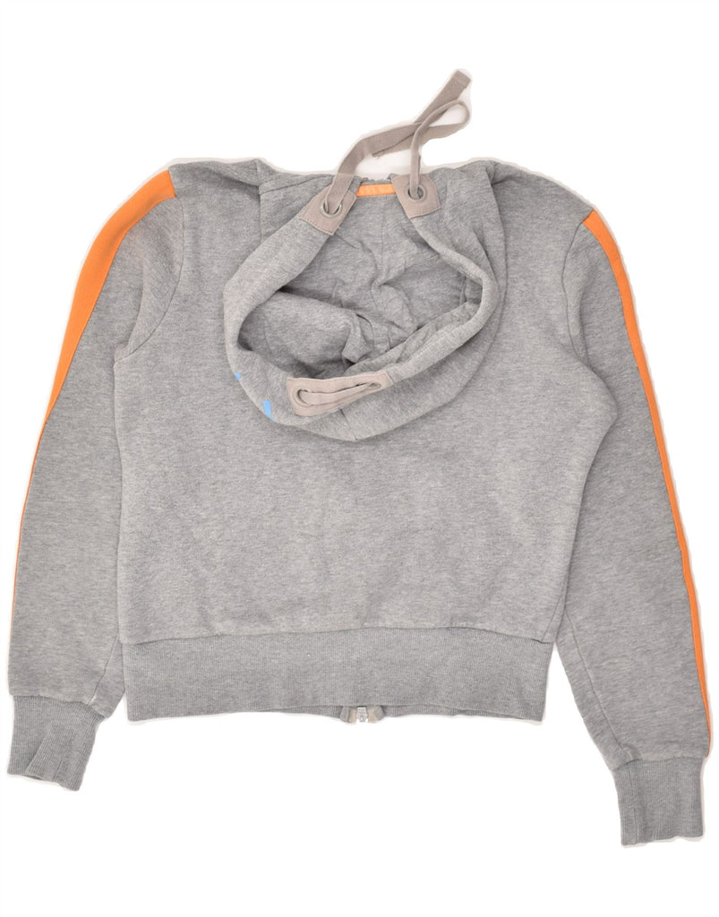 NIKE Womens Zip Hoodie Sweater UK 10/12 Medium Grey Cotton | Vintage Nike | Thrift | Second-Hand Nike | Used Clothing | Messina Hembry 