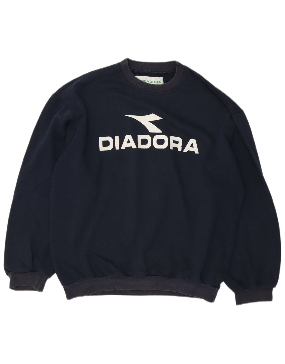 Diadora Mens Graphic Loose Fit Sweatshirt Jumper Medium Navy Blue
