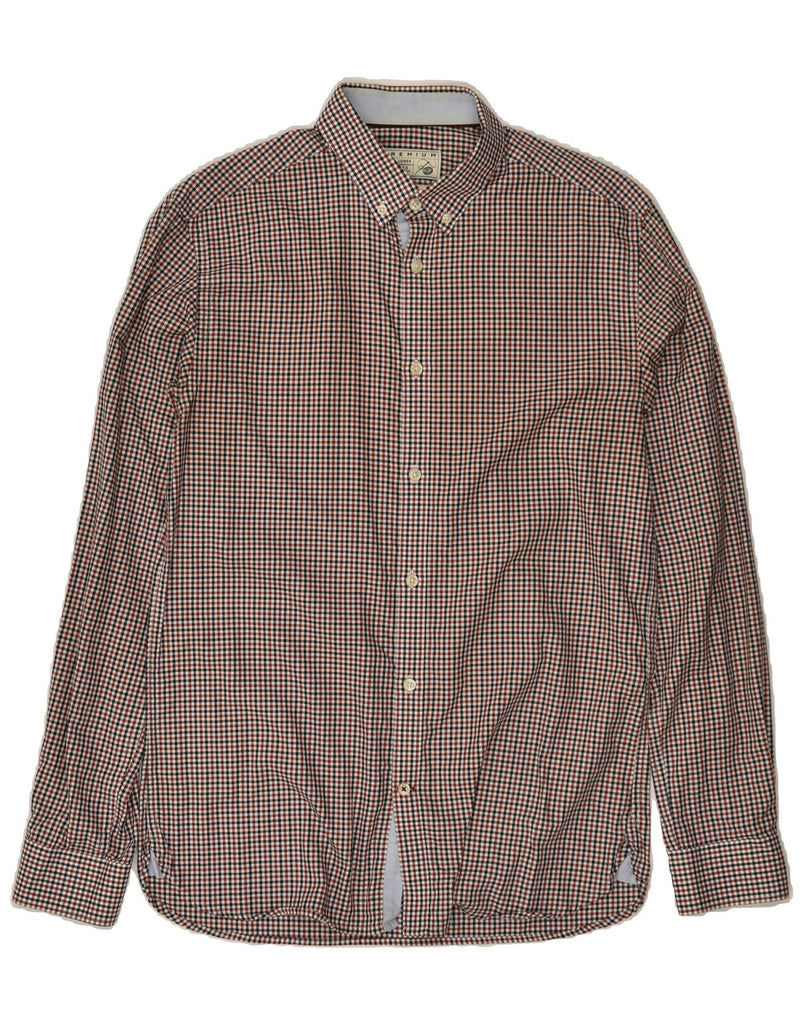 JACK & JONES Mens Premium Shirt Medium Multicoloured Check Cotton | Vintage Jack & Jones | Thrift | Second-Hand Jack & Jones | Used Clothing | Messina Hembry 