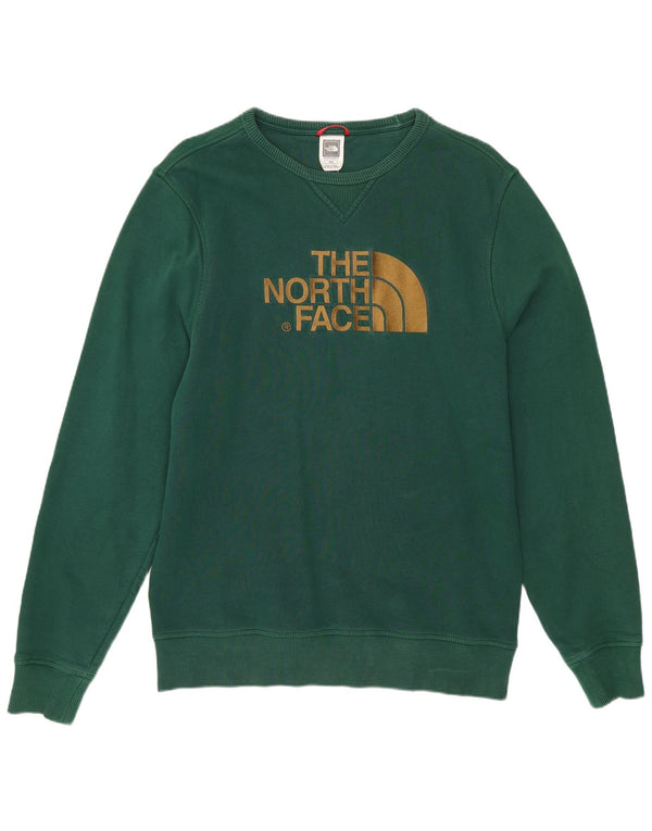 The North Face Mens Graphic Sweatshirt Jumper Medium Green Cotton