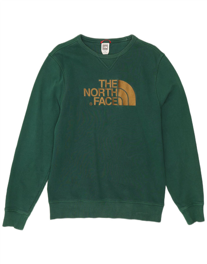 The North Face Mens Graphic Sweatshirt Jumper Medium Green Cotton