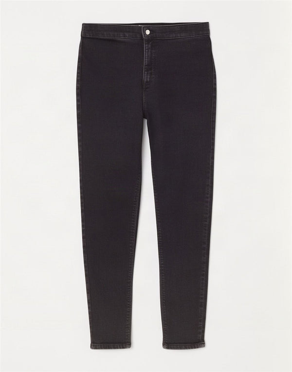 Topshop Womens Joni Skinny Jeans W30 L28 Black Cotton