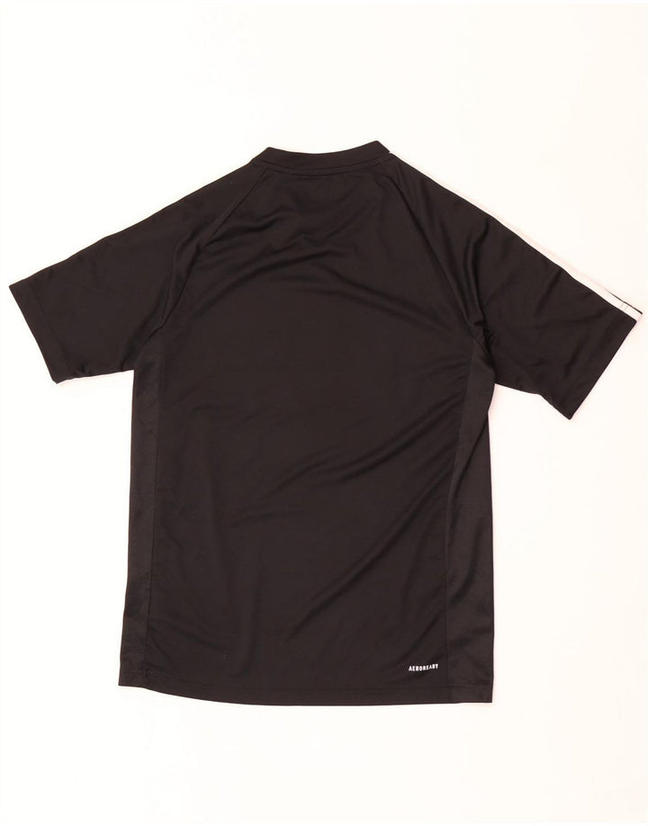 Adidas Mens Aeroready Graphic T-Shirt Top Small Black Polyester