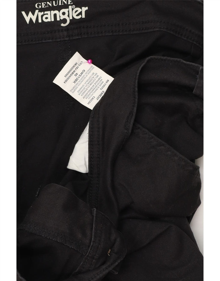 WRANGLER Mens Cargo Shorts W40 XL Black Cotton
