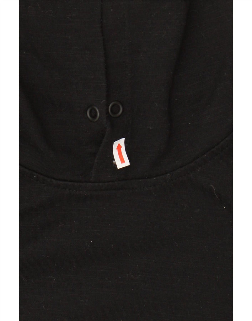 JACK & JONES Mens Hoodie Jumper Medium Black Striped Cotton Vintage Jack & Jones and Second-Hand Jack & Jones from Messina Hembry 