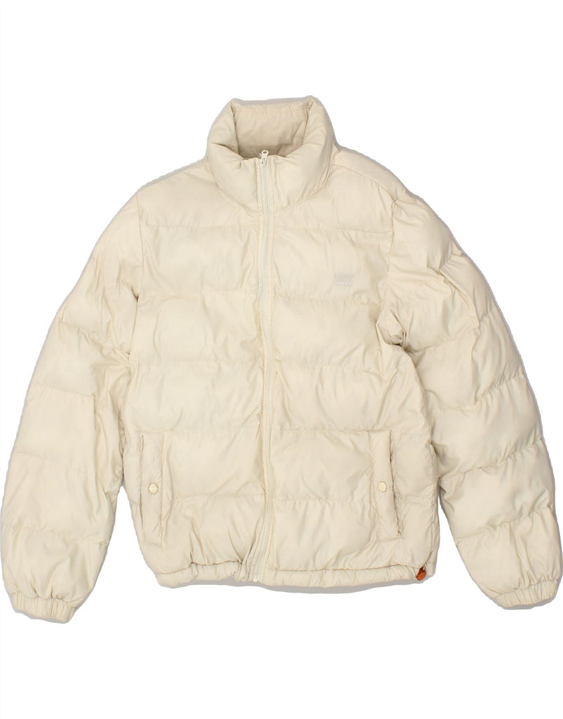 LEVI'S Womens Padded Jacket UK 6 XS Off White Polyester | Vintage Levi's | Thrift | Second-Hand Levi's | Used Clothing | Messina Hembry 