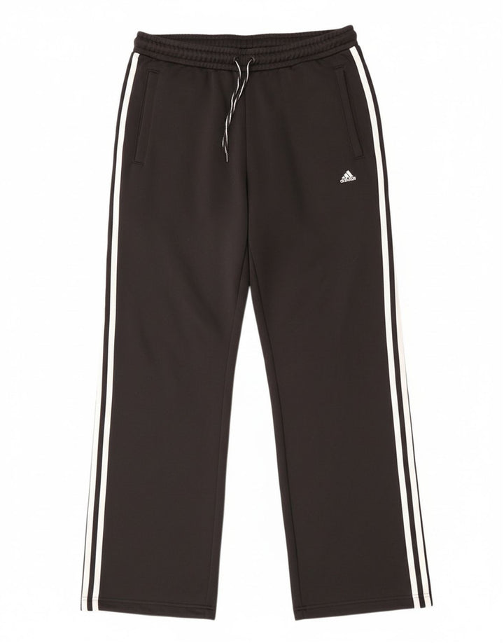 Adidas Womens Tracksuit Trousers UK 12 Medium Black Polyester
