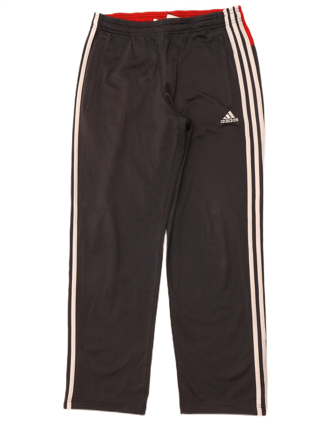 ADIDAS Mens Tracksuit Trousers UK 38/40 Medium Grey Colourblock Polyester
