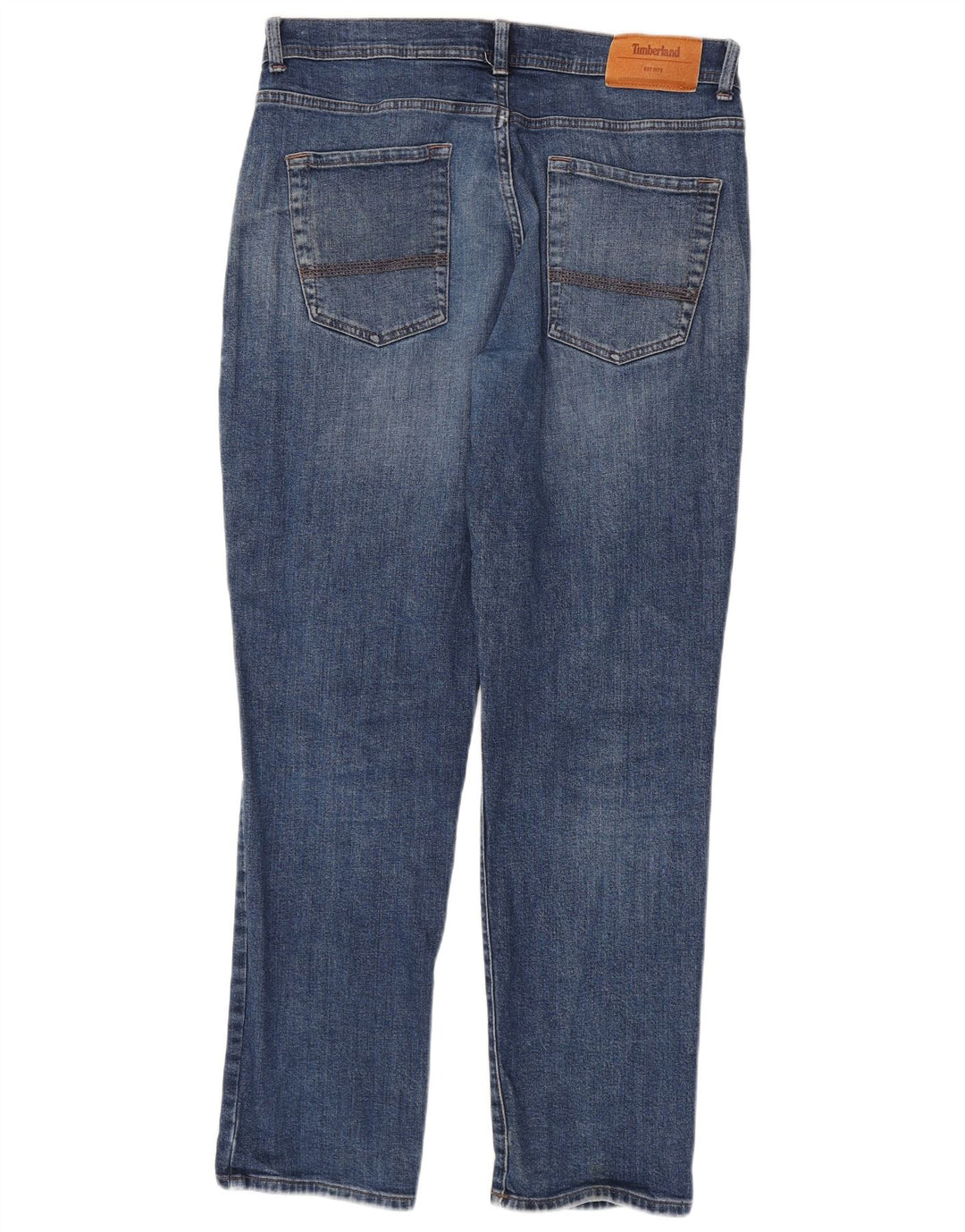 Timberland Mens Straight Jeans W34 L32 Blue Cotton