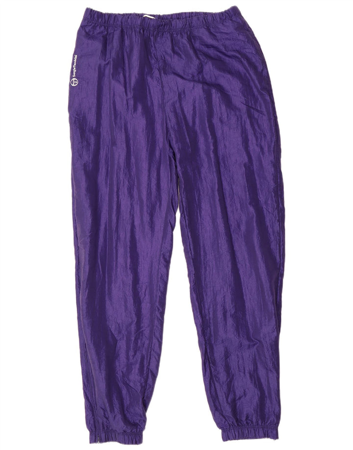 SERGIO TACCHINI Mens Tracksuit Trousers Joggers IT 54 2XL Purple Polyamide