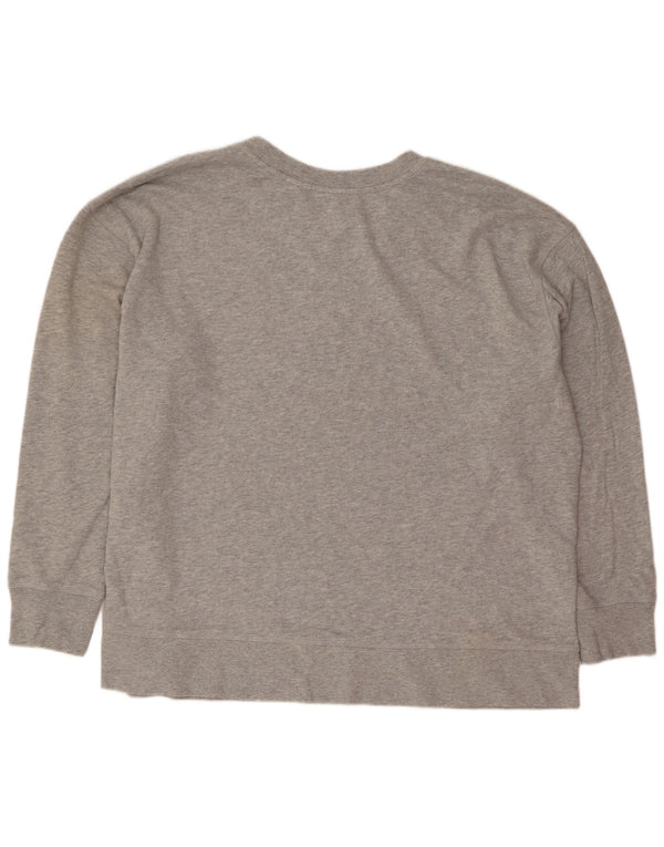 Levi's Womens Graphic Sweatshirt Jumper UK 20 2XL Grey Flecked Cotton