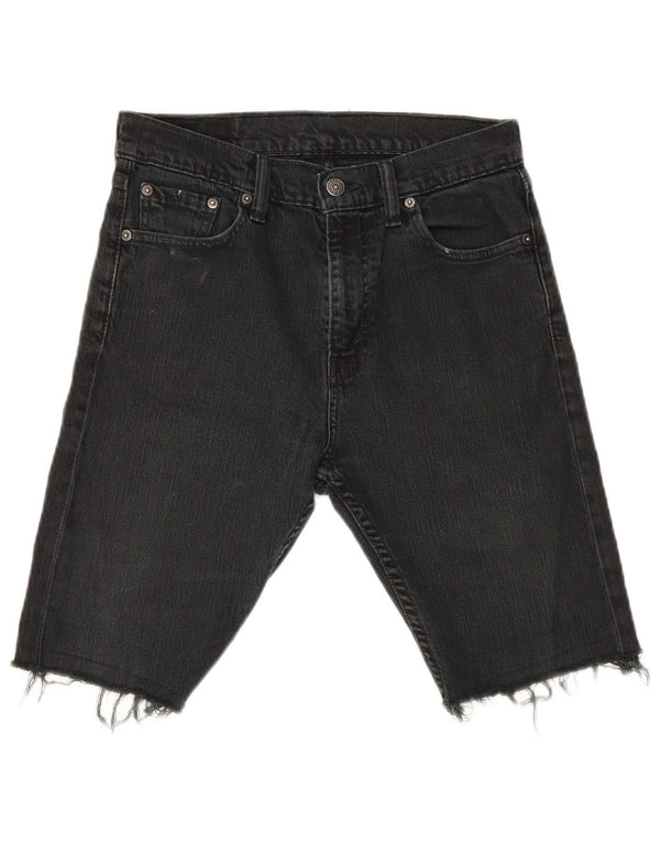 Levi's Mens Denim Shorts W29 Small Black Cotton