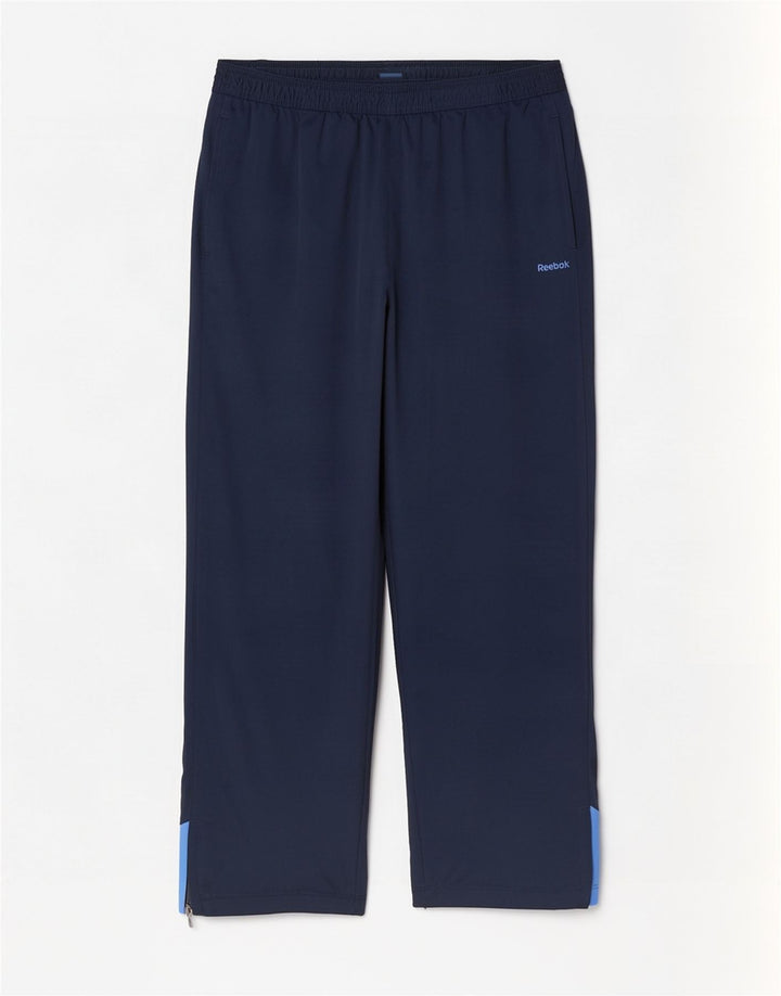 Reebok Mens Graphic Tracksuit Trousers XL Navy Blue Colourblock Polyester