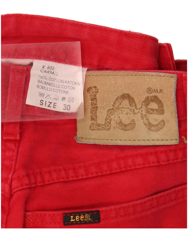 LEE Mens Carmel Denim Shorts W30 Medium Red Cotton