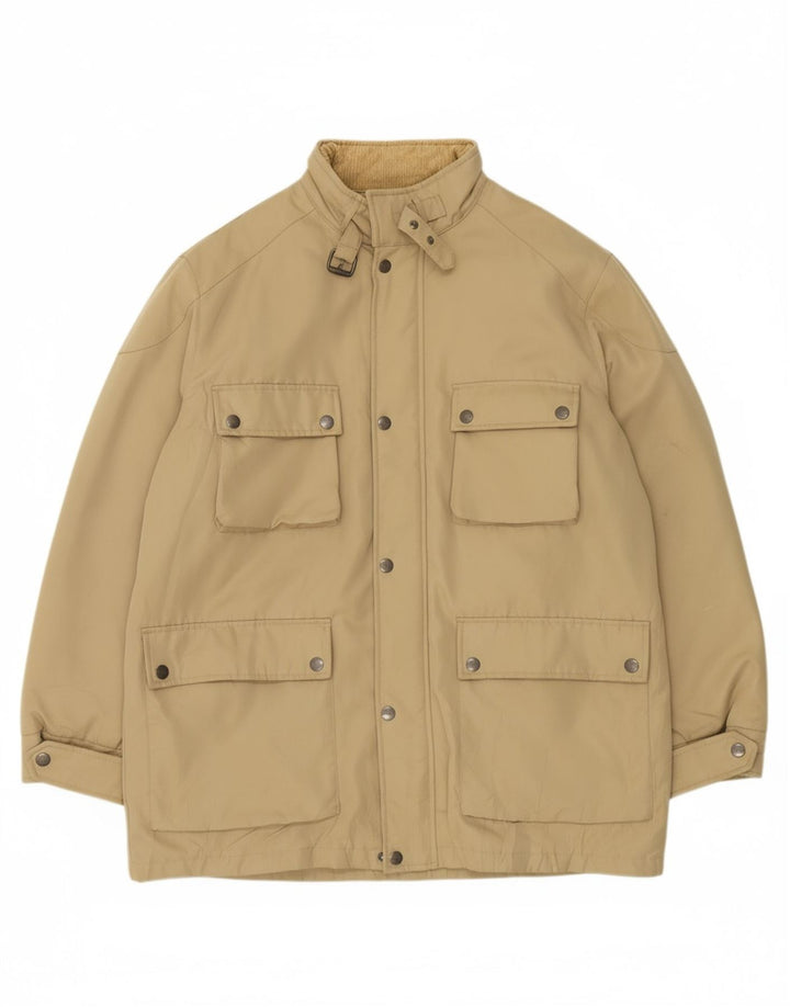 IVY OXFORD Mens Padded Jacket IT 58 4XL Beige Polyester