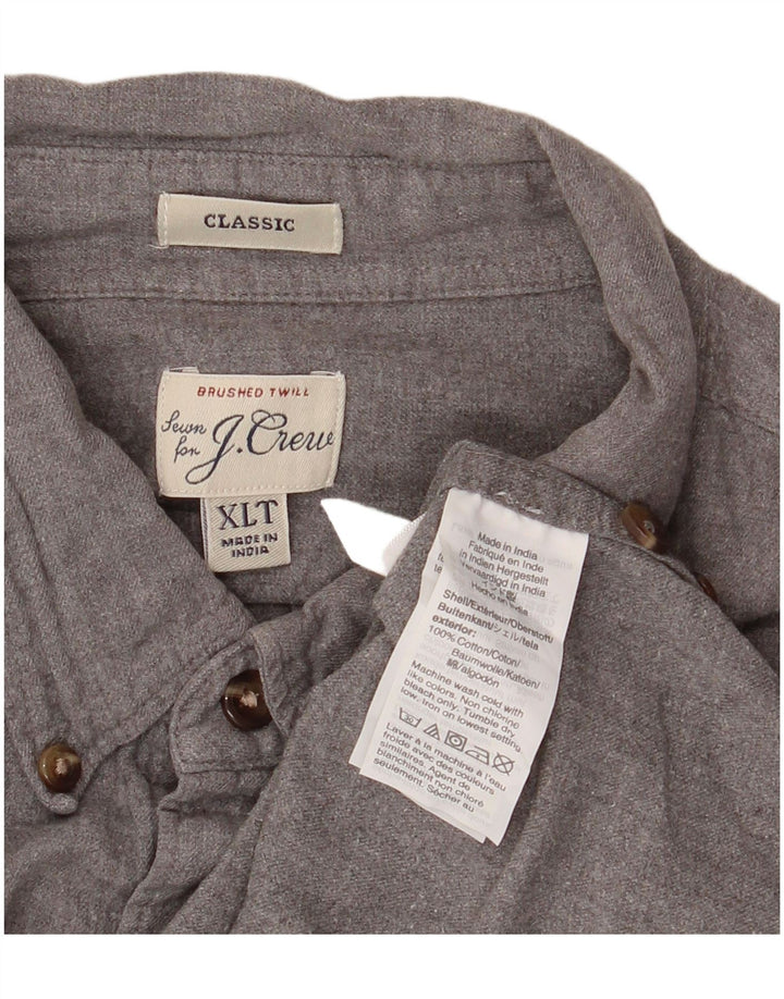 J. Crew Mens Classic Fit Shirt XL Grey Cotton