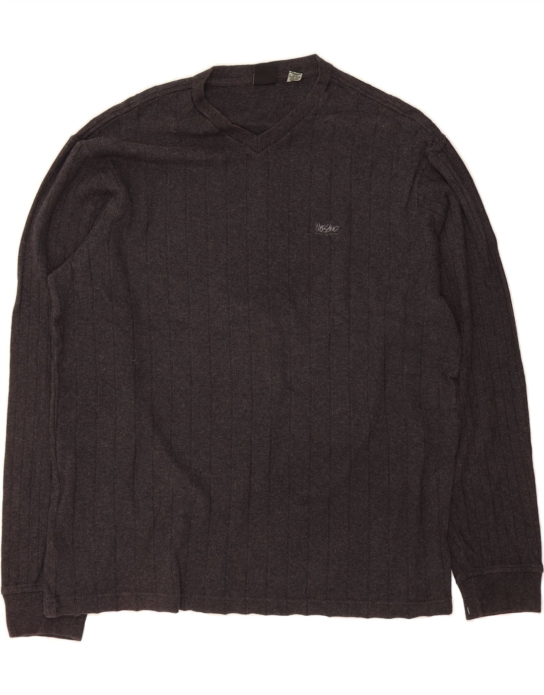 MOSSIMO Mens V-Neck Jumper Sweater 2XL Grey Cotton Vintage Mossimo and Second-Hand Mossimo from Messina Hembry 