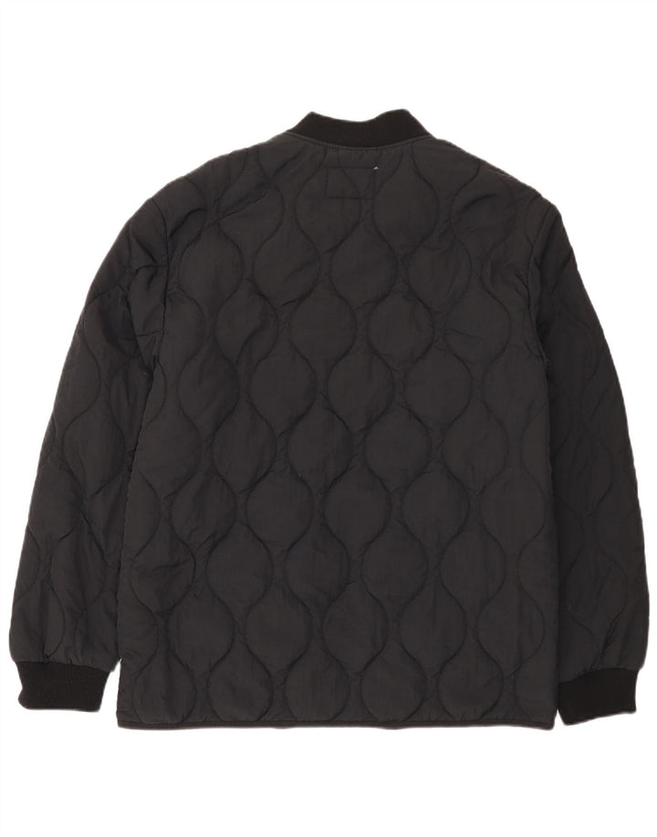 The Stronghold Mens Quilted Jacket UK 40 Large Black