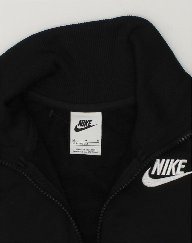 NIKE Girls Short Sleeve Tracksuit Top Jacket 9-10 Years Medium  Black | Vintage Nike | Thrift | Second-Hand Nike | Used Clothing | Messina Hembry 